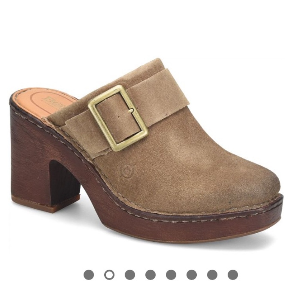 Born Hannah Brown Suede Clogs